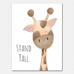 Lámina decorativa infantil Jirafa - Stand Tall