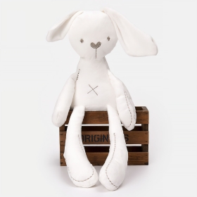 Conejo de peluche suave bordado para dormir