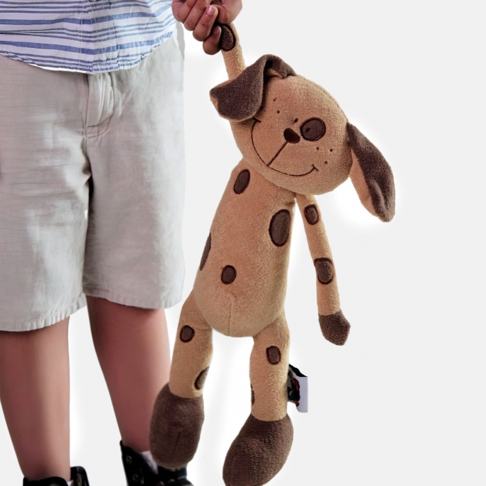 Perro de peluche beig