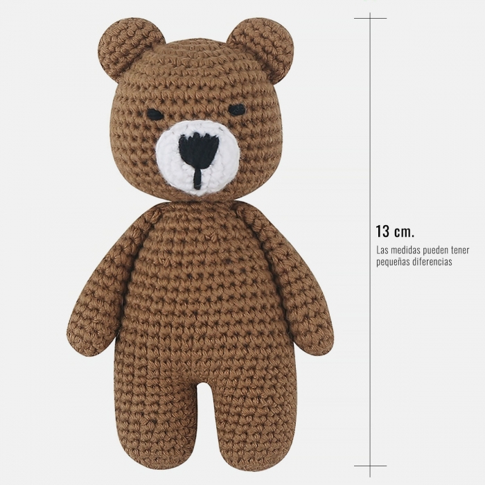 Sonajero de ganchillo oso