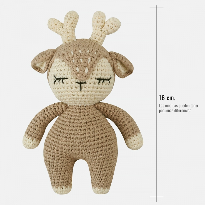 Sonajero de ganchillo ciervo