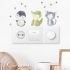 stickers decoracion interruptores con dibujos de animales