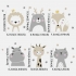 stickers decoracion interruptores con dibujos de animales