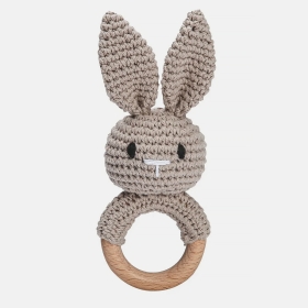 sonajero ganchillo conejo