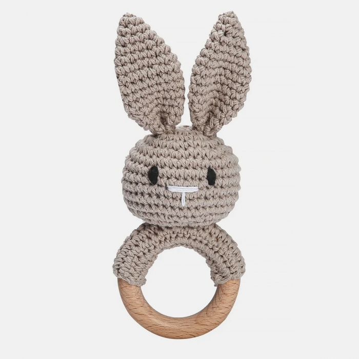 sonajero ganchillo conejo