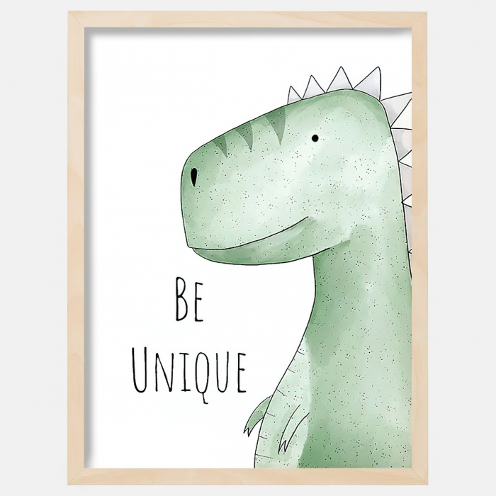 Lámina decorativa infantil Dinosaurio - Be Unique