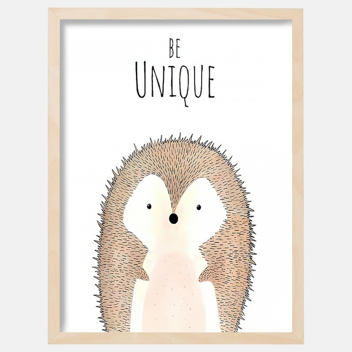 Lámina decorativa infantil Erizo - Be Unique