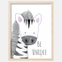 Lámina decorativa infantil Cebra - Be Unique