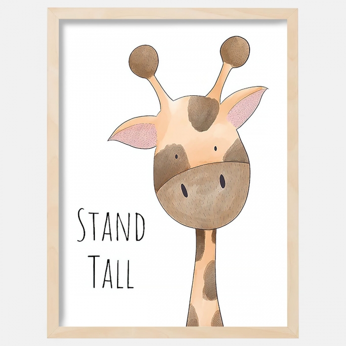 Lámina decorativa infantil Jirafa - Stand Tall