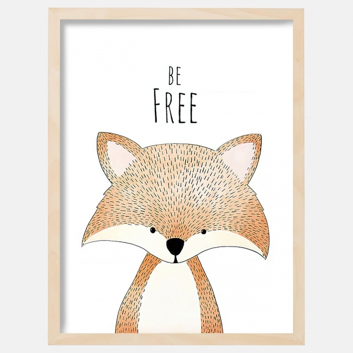 Lámina decorativa infantil Zorro - Be Free