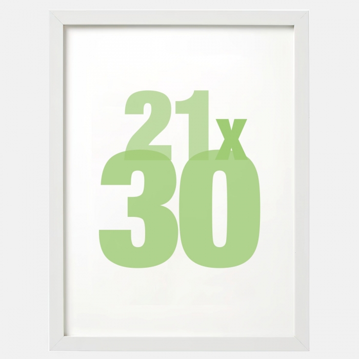 Marco para lámina 21x30 blanco