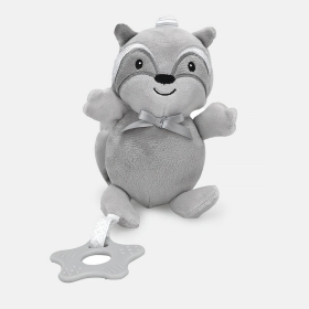 Sonajero colgante mapache de felpa