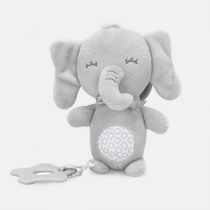 Sonajero colgante elefante de felpa
