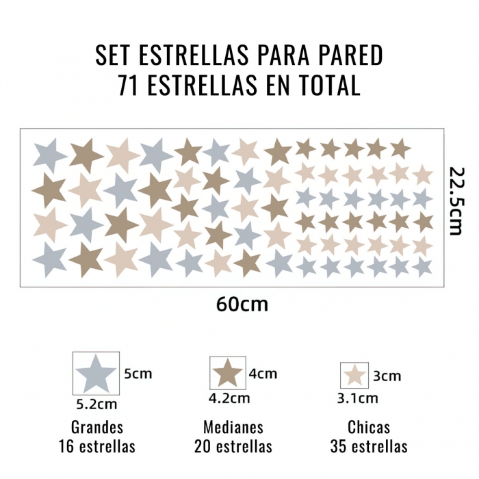 vinilo - stiker estrellas para pared